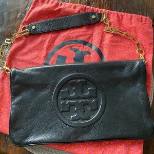 Tory Burch Reva Leather Clutch